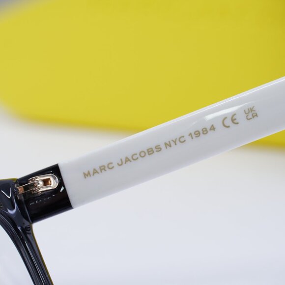 Marc Jacobs MARC 649 080S 00 Cat Eye Eyeglasses – Black/White 53mm - Picture 8 of 10